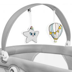 Шезлонг-гойдалка Lionelo Bella Rocker Set Grey Concrete
